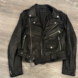 Zara Black Leather Jacket